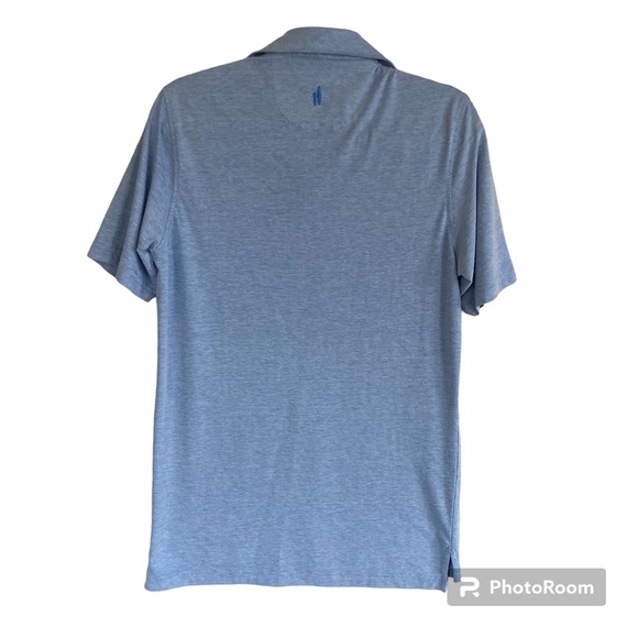 Johnnie O Polo Size M Set Of 2 Heather Blue & Purple White Stripe Nice - Picture 3 of 13